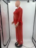 Sexy Bra Top+Long Sleeve Shirt+Pants 3 Piece Sets OY-6371