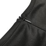 Solid Long Sleeve V Neck Ruched Bodycon Dress BY-5893