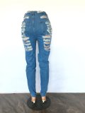 Denim Ripped Hole Skinny Jeans Pants LX-5525