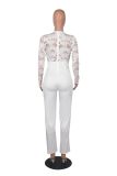 Sexy Lace Patchwork V Neck Jumpsuit MZ-2754
