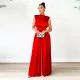 Solid Sleeveless Wide Leg Jumpsuit YF-10190