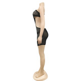 Hot Drilling Mesh Hollow Out Night Club Dress BY-5763