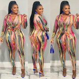 Casual Printed Long Sleeve Shirt+Pants 2 Piece Sets CM-8630