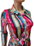 Casual Printed Long Sleeve Shirt+Pants 2 Piece Sets CM-8630