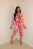 Casual Printed Long Sleeve Shirt+Pants 2 Piece Sets CM-8630