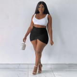 Solid Sexy Split Bodycon Mini Skirt ONY-7023