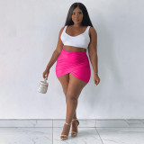 Solid Sexy Split Bodycon Mini Skirt ONY-7023