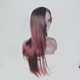 Gradient Color Middle Part Long Straight Wigs BMJF-K10