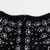 Plus Size Rhinestone Tassel Night Club Dresses NY-2533