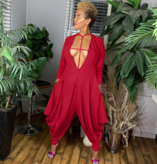 Sexy Long Sleeve Harem Jumpsuit FNN-8687