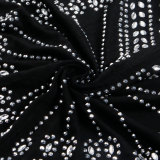 Plus Size Rhinestone Tassel Night Club Dresses NY-2533