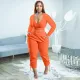 Solid Long Sleeve Ankle-Tie Pants 2 Piece Sets WSYF-5950