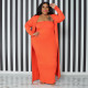 Plus Size Solid Strapless Maxi Dress+Long Cloak 2 Piece Sets NNWF-7575