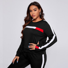 Plus Size Long Sleeve Two Piece Pants Sets ONY-6015