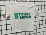 Fashion Casual Letter Print Short Sleeve T-Shirts DF-12345