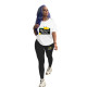 Casual Printed T Shirt And Pants Two Piece Sets SHD-9385