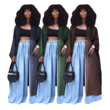 Sexy Mesh See-Through Long Coat GDYF-6919