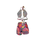 Plus Size Printed Two Piece Shorts Sets ZDF-31215