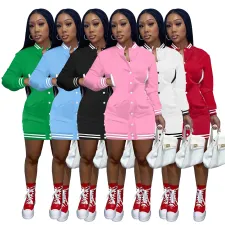 Casual Long Sleeve Mini Dress IV-8333