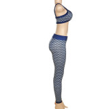 Sexy Print Sling Top And Pants Two Piece Set XEF-K22S16668