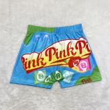 Plus Size Printed Fitness Yoga Tight Shorts SHD-9825