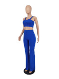 Plus Size Solid Cami Top+Coat+Pants 3 Piece Sets ZDF-31229