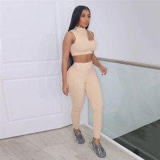 Sexy Hollow Slim Tank And Pants 2 Piece Sets XEF-K22S12747