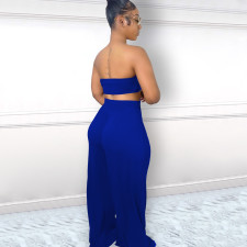 Sexy Wrap Chest Two Piece Pants Sets TE-4468