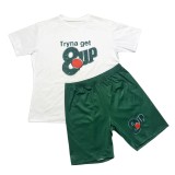 Plus Size Casual Printed T Shirt And Shorts 2 Piece Sets SHD-9396