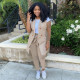 Plus Size Blazer Waistcoat And Pants 2 Piece Sets YIM-272