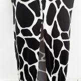 Fashion Sexy Print Sling Split Long Dress GOSD-OS6245