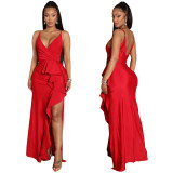 Fashion Sexy Sling Split Evening Dress GOSD-OS6799