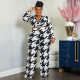 Plus Size Printed Long Sleeve 2 Piece Pants Sets NNWF-7612