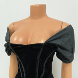 Fashion Sexy Nightclub Irregular Dress GOSD-OS6388