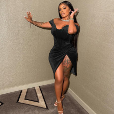 Fashion Sexy Nightclub Irregular Dress GOSD-OS6388