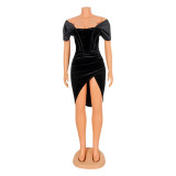 Fashion Sexy Nightclub Irregular Dress GOSD-OS6388