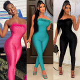 Fashion Sexy Tight Wrap Chest Jumpsuit GOSD-OS6760