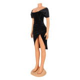 Fashion Sexy Nightclub Irregular Dress GOSD-OS6388