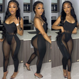 Sexy Sling Mesh Splice Two Piece Sets GOSD-OS6562