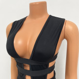Fashion Sexy Hollow Sleeveless Jumpsuits GOSD-OS6535