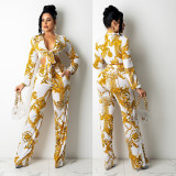 Fashion Print Two Piece Pants Set GOSD-OS6242