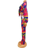Fashion Print Two Piece Pants Set GOSD-OS6242