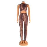 Fashion Skinny Sexy Hollow Print Jumpsuit GOSD-OS6144