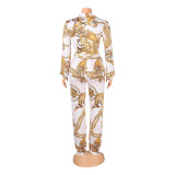 Fashion Print Two Piece Pants Set GOSD-OS6242