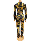 Fashion Print Two Piece Pants Set GOSD-OS6242