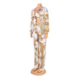 Fashion Print Two Piece Pants Set GOSD-OS6242