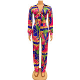 Fashion Print Two Piece Pants Set GOSD-OS6242