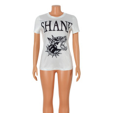 Casual Printed Short Sleeve T-Shirt GOSD-XM1108