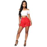 Plus Size Denim Ripped Hole Jeans Shorts MUE-2841