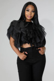 Sexy Petal Cascade Crop Top MUE-3381